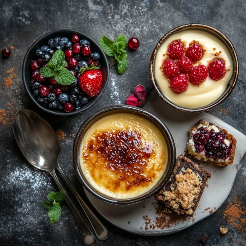 Difference between creme brulee and custard