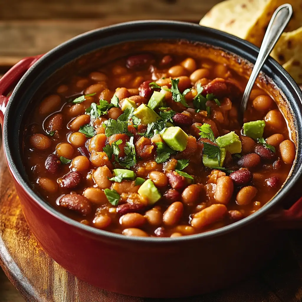 A selection of dishes showcasing creative uses for baked beans, including a comforting casserole layered with mashed potatoes and cheese, a burrito filled with baked beans, rice, and avocado, and a vibrant pasta salad with baked beans for added protein and flavor.